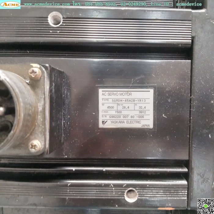 Servo Motor Yaskawa รุ่น SGMDH-45A2B-YR13, 4.5kW, (4500W, 1500 r/min)