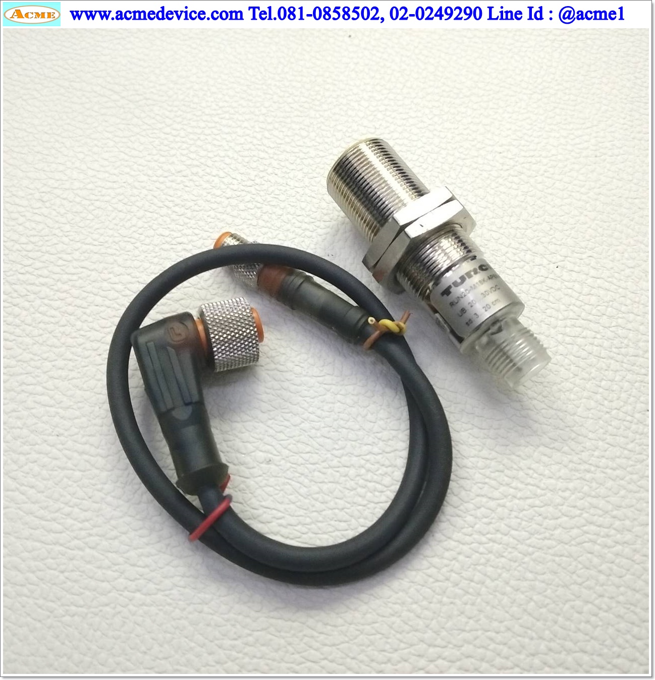 Ultrasonic Sensor Turck รุ่น RUN20-M18K-AP8X-H1141, M18, PNP, NO