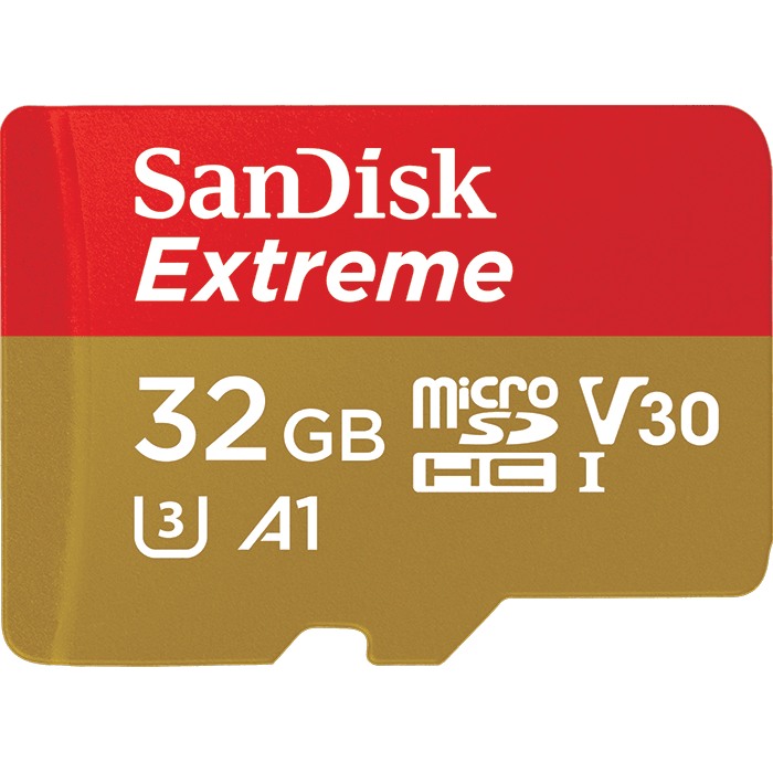 เมมโมรี่การ์ด SANDISK MICRO EXTREME 32GB 100MB รองรับวิดีโอ4K เหมาะสำหรับกล้องActioncam