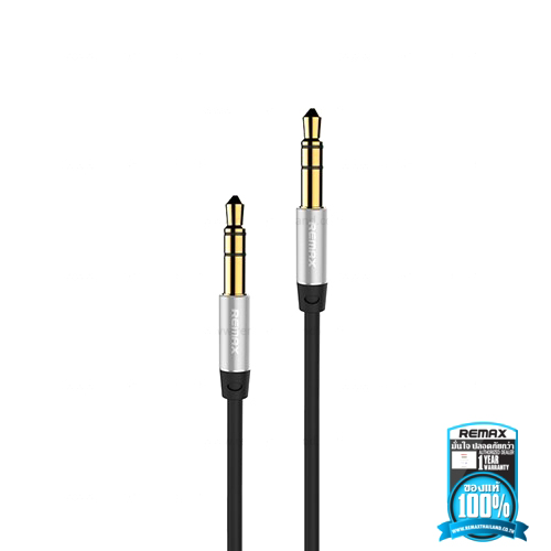 สายแจ็คต่อลำโพง 3.5MM REMAX แท้ (สีดำ) 1เมตร