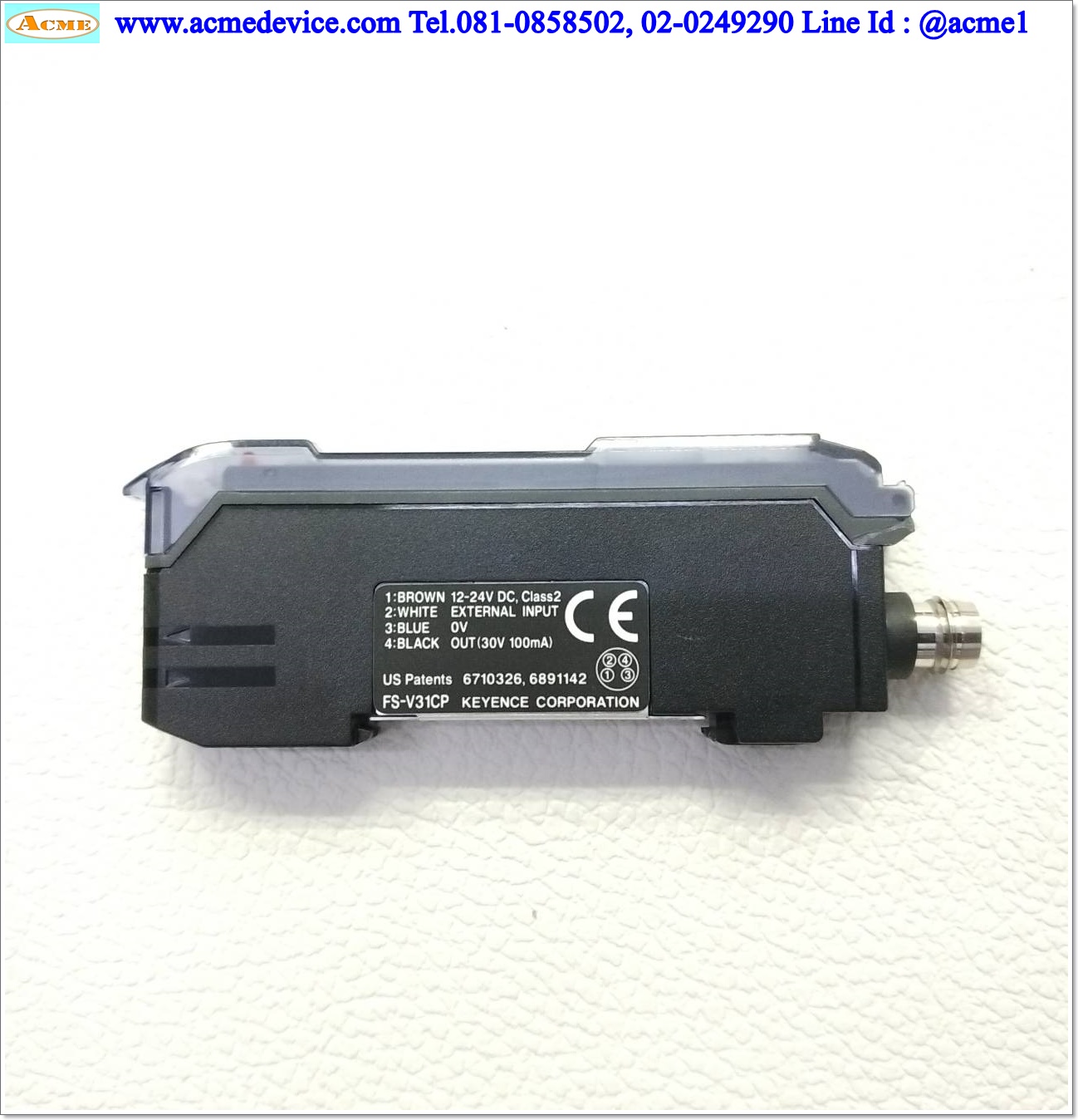 Fiber Amp Keyence รุ่น FS-V31CP, M8, PNP