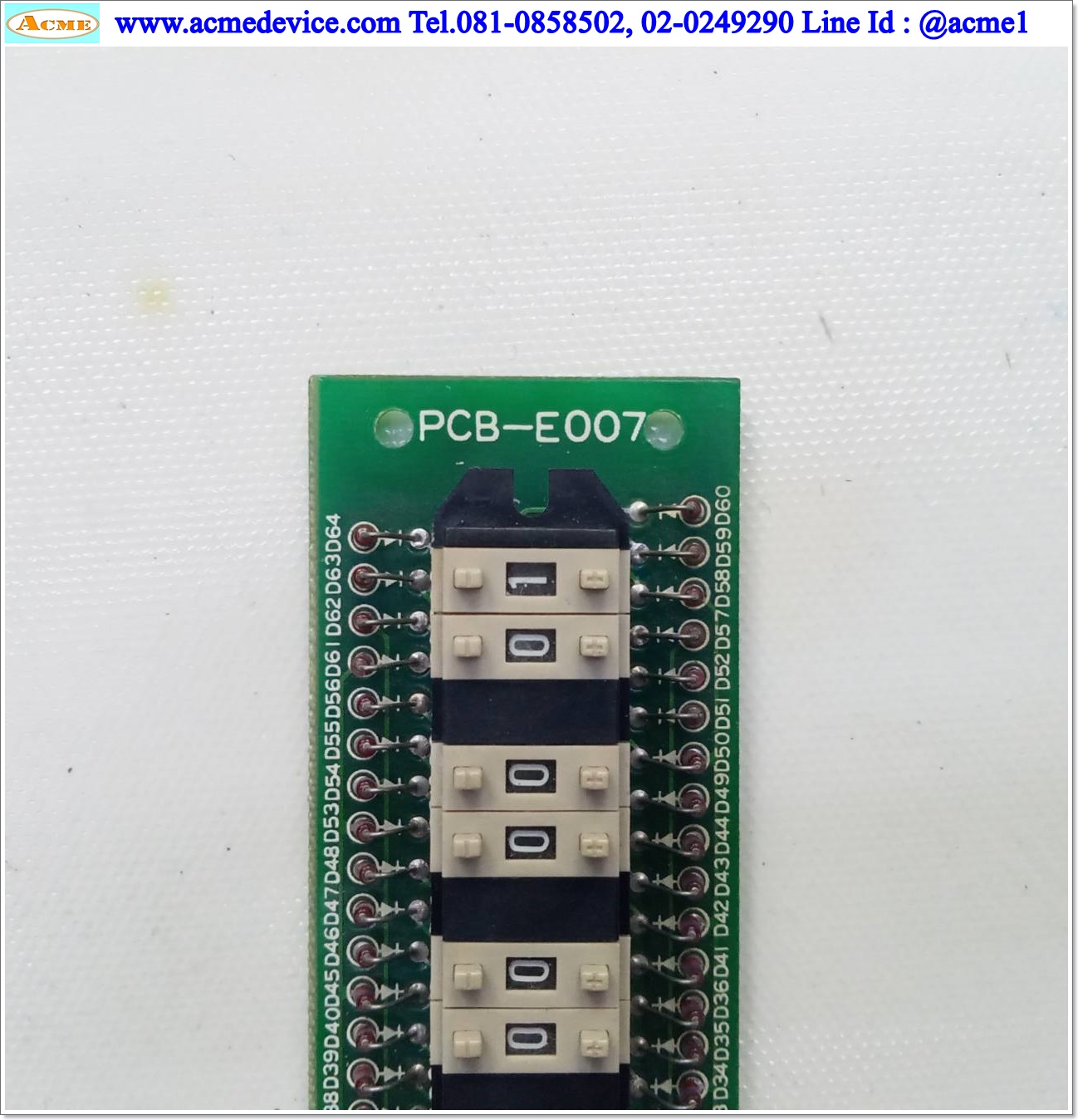 Thumbwheel Switch Omron รุ่น A7D-1, PCB-E007