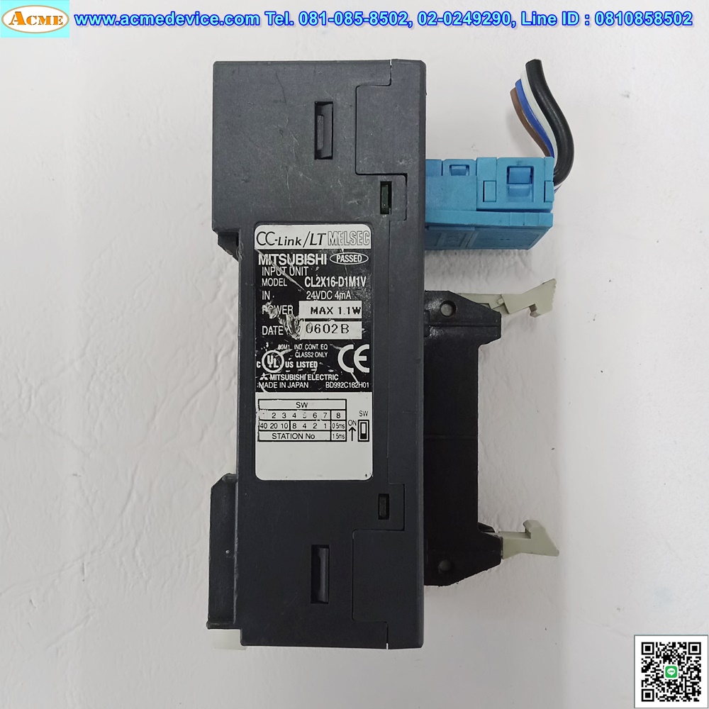 CC Link Mitsubishi รุ่น CL2X16-D1M1V, 24VDC, 4mA