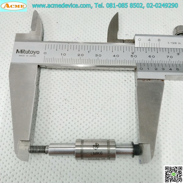 Linear Bushing and Shafts Misumi รุ่น LMK6, เพลาโต 6 mm x 53 mm