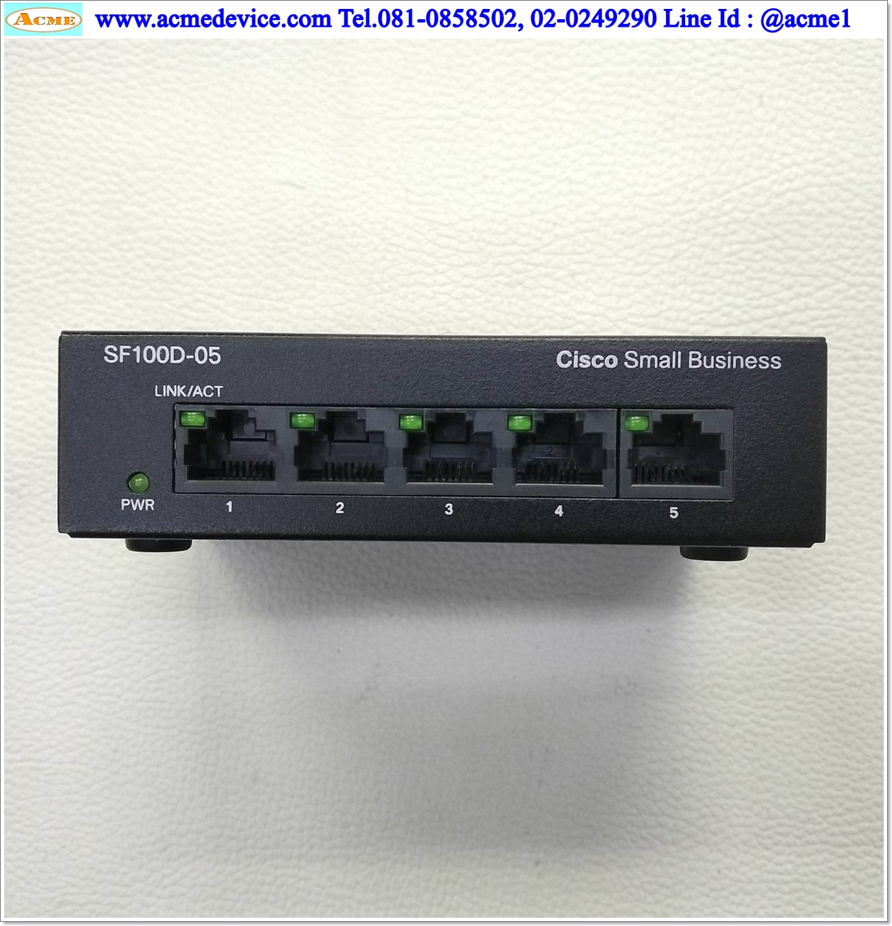 Industrial Hub Cisco รุ่น SF100D-05 v2, 5-Port 10/100 Switch
