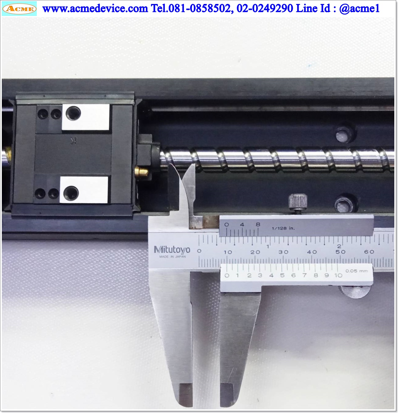 แกนสําเร็จรูป Ball Screw THK รุ่น KR33A, ขนาด 60 mm x 380 mm, แกนโต 10 mm, Stroke 230 mm, Pit 10 mm