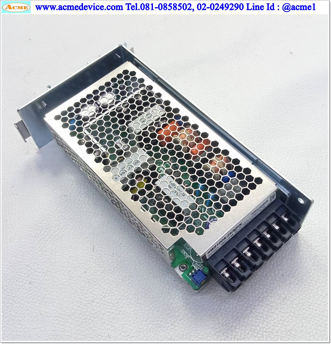 Power Supply TDK รุ่น HWS100A-24/ADIN, Output 24V, 4.5A, 108W