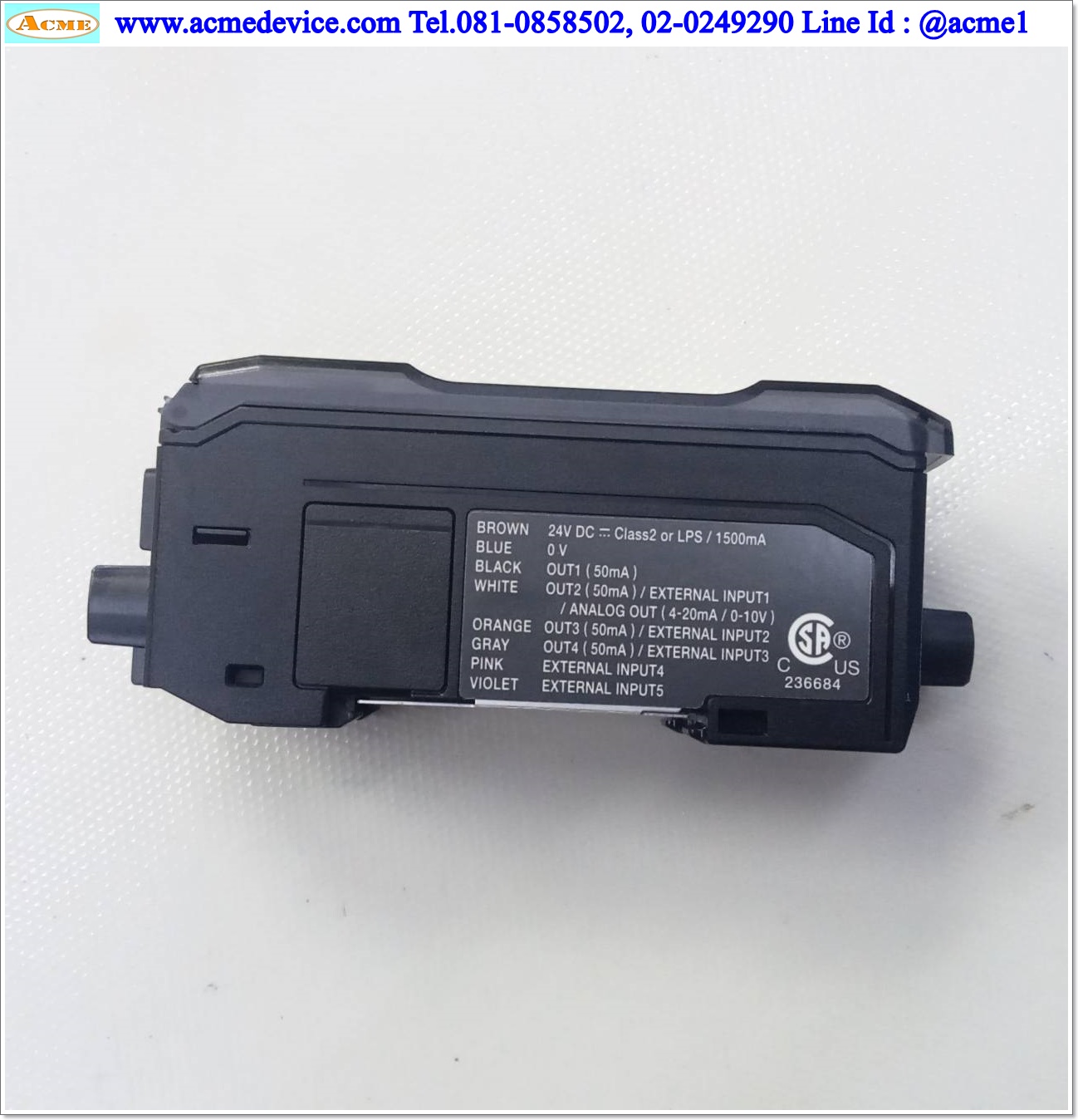 Multi Sensor Controller Keyence รุ่น MU-N11 & Spectrum Sensor Keyence รุ่น LR-W500C, ระยะ 30 to 500 mm., NPN/PNP