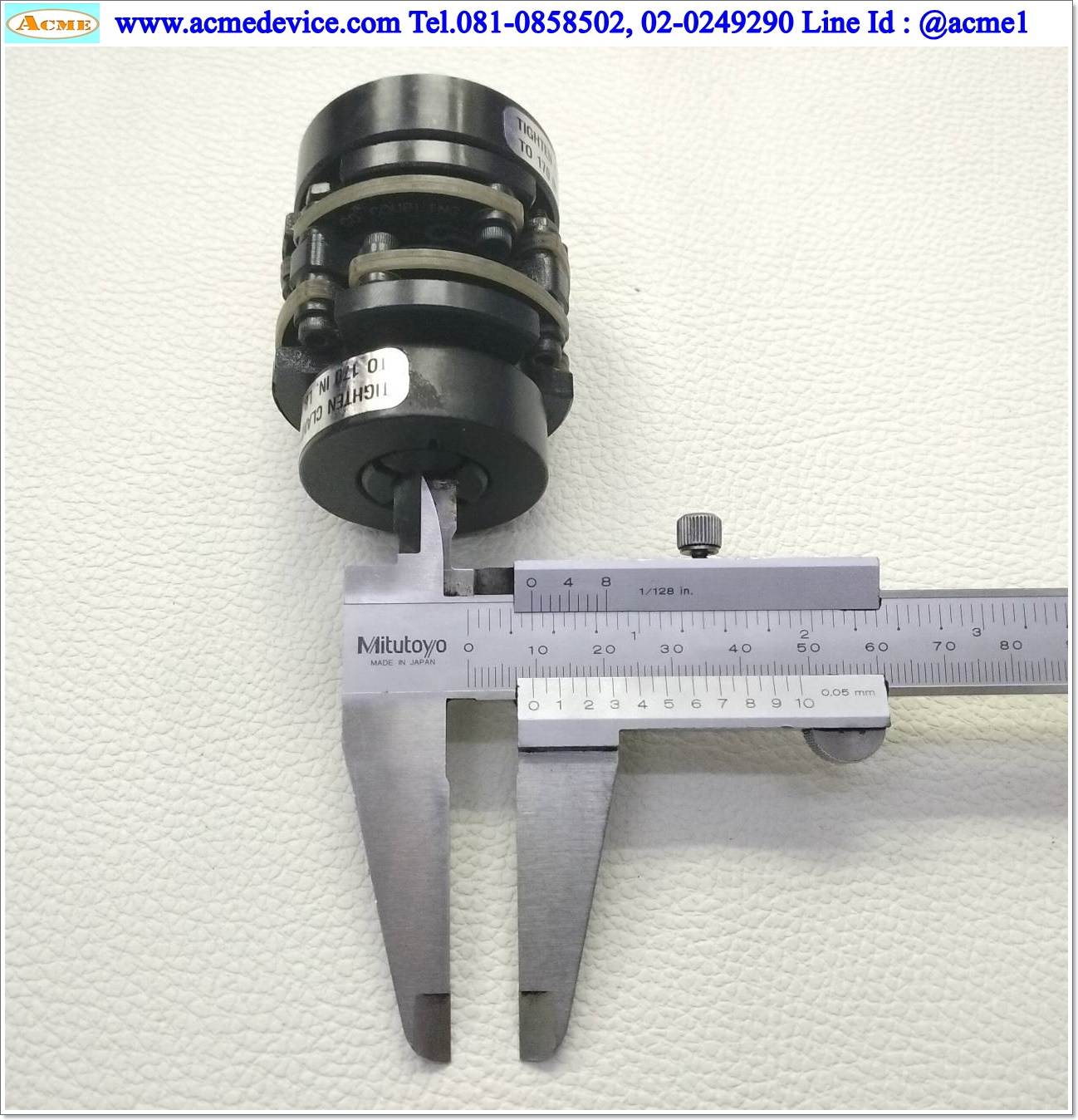 Coupling Zero-Max รุ่น 6-8, ID 9.5/17.45 mm, OD 44mm, L 61mm, Disc Coupling