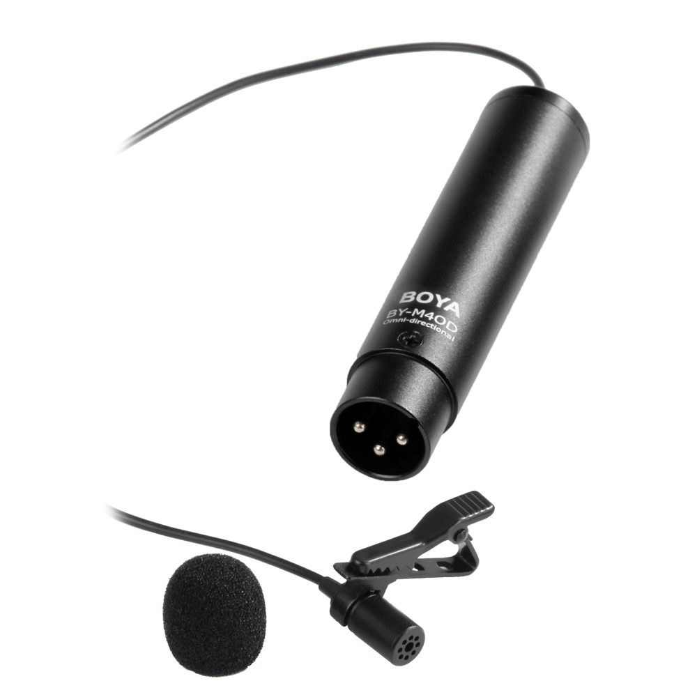 Microphone BOYA BY-M40D Omni-directional Lavalier for XLR รับประกันศูนย์ไทย 1 ปี