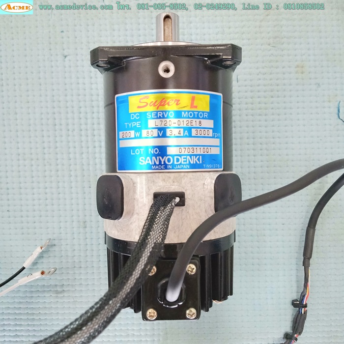 DC Drive Servo รุ่น uSPL-4 & Motor Sanyo L720-012E18, 200W, 80V, 3.4A, 3000rpm