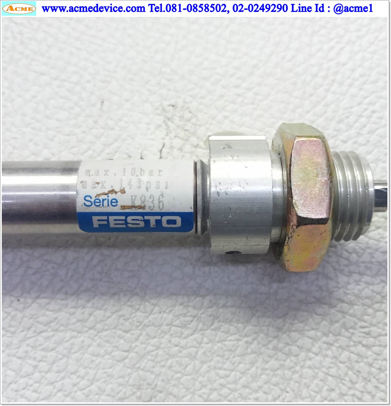 Air Cylinder Festo รุ่น DSNU-12-50-PA, Bore 12mm, Stroke 50mm