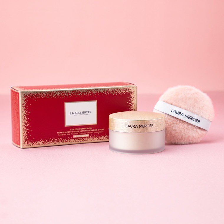 แป้งฝุ่นลอร่า Laura Mercier Loose Setting Powder Translucent 29g + Puff Set for Perfection