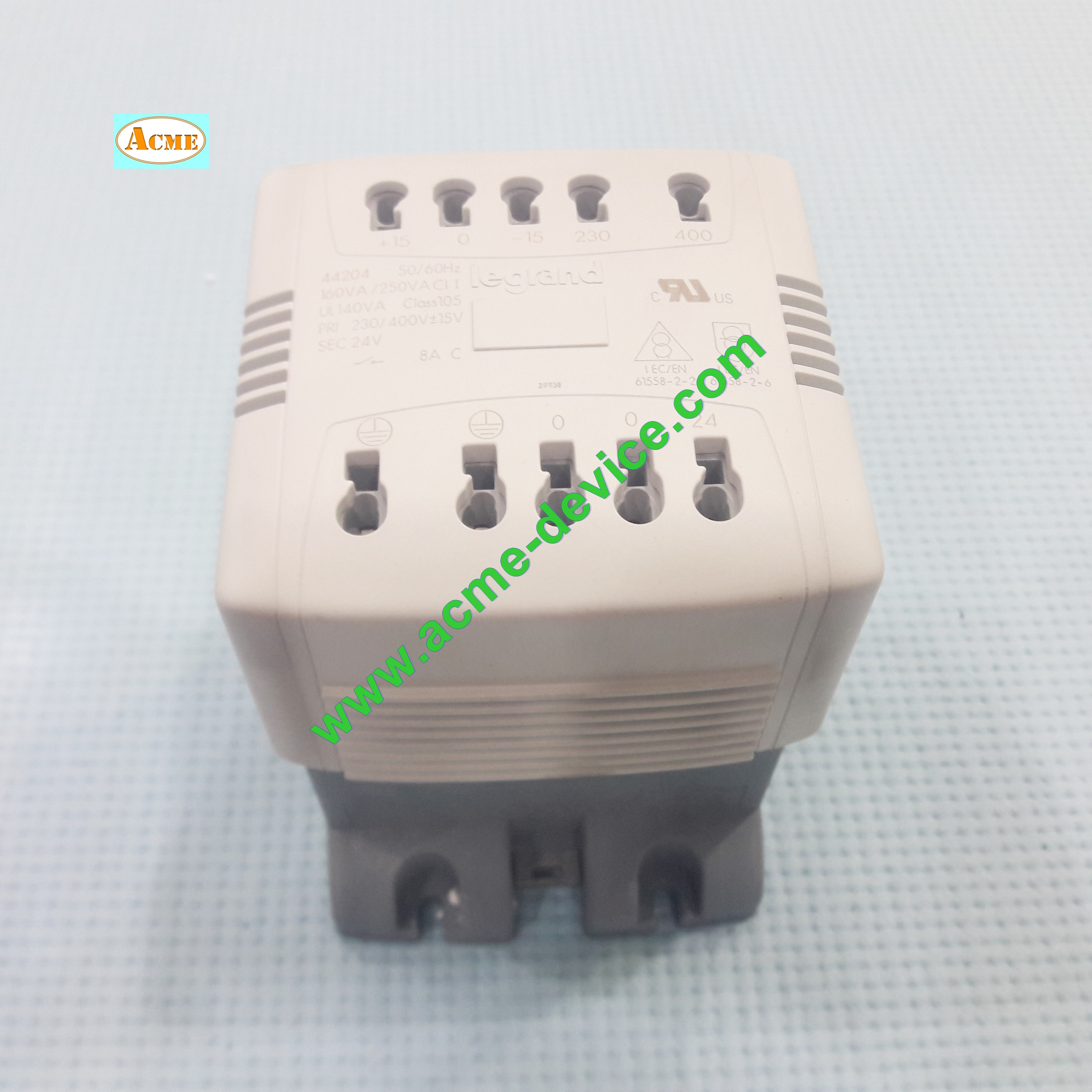Transformer legrand รุ่น 44204, Pri.230/400V, Sec. 24V, 8A, 160VA