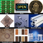 Mini CNC 6040 4 Axis ชิ้นงาน X 400mm Y600 mm Z 100 mm สี่แกน Spindle 1500W