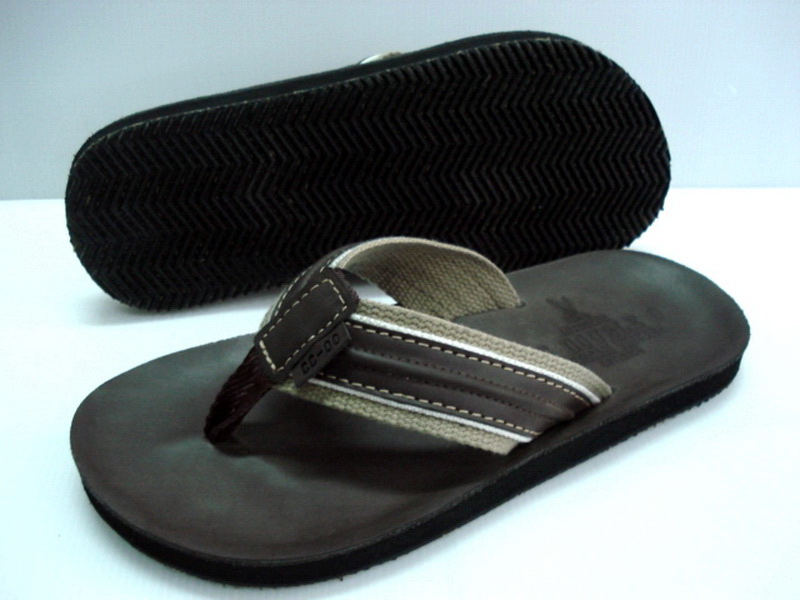 Leather sandals without backstrap (men)