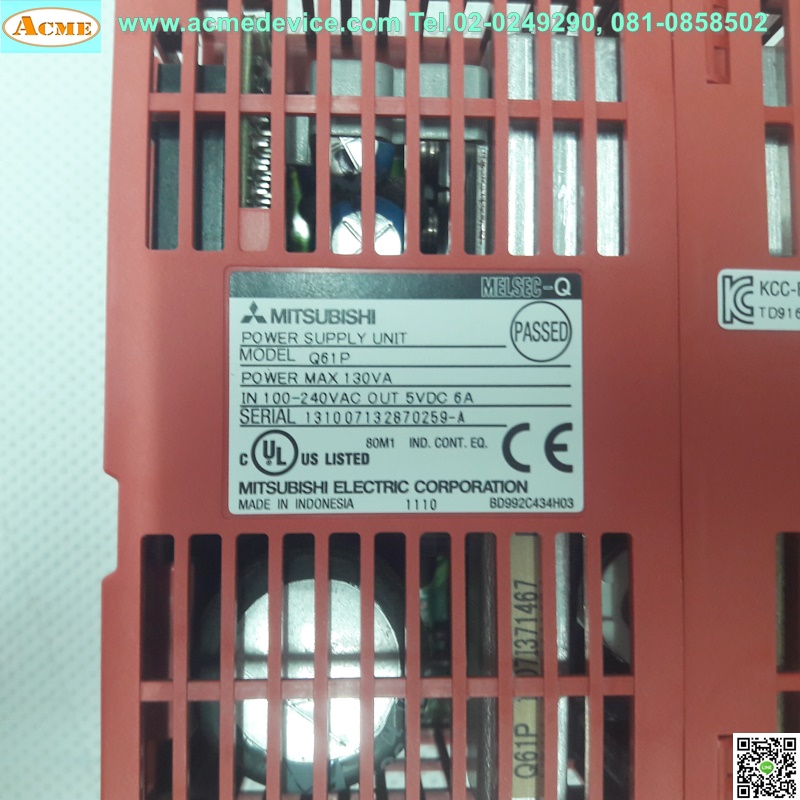 PLC Mitsubishi รุ่น Q series, Q61P, Power Supply Unit