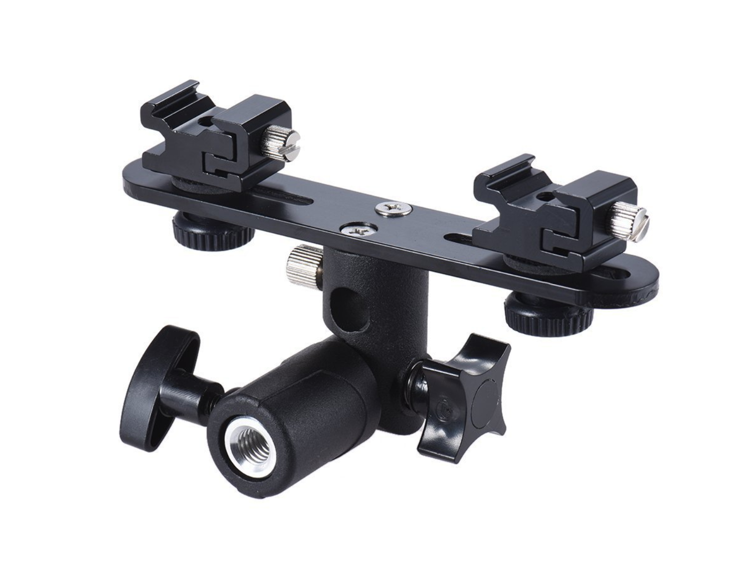 Flash Holder 2 mount (หัวจับแฟลช 2 หัว พร้อมที่เสียบร่ม แข็งแรงทนทาน) ราคาถูก