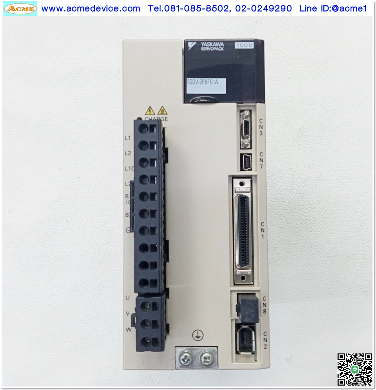 Servo Drive yaskawa รุ่น SGDV-2R8F01A, 400W , Power Input 100V