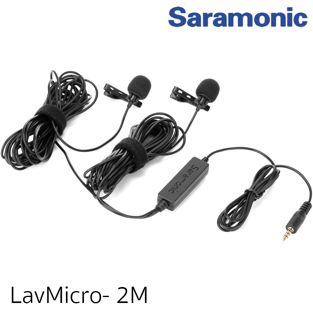 Saramonic Lavmicro 2M Dual head LAVALIER MICROPHONE รับประกันศูนย์ไทย 1 ปี