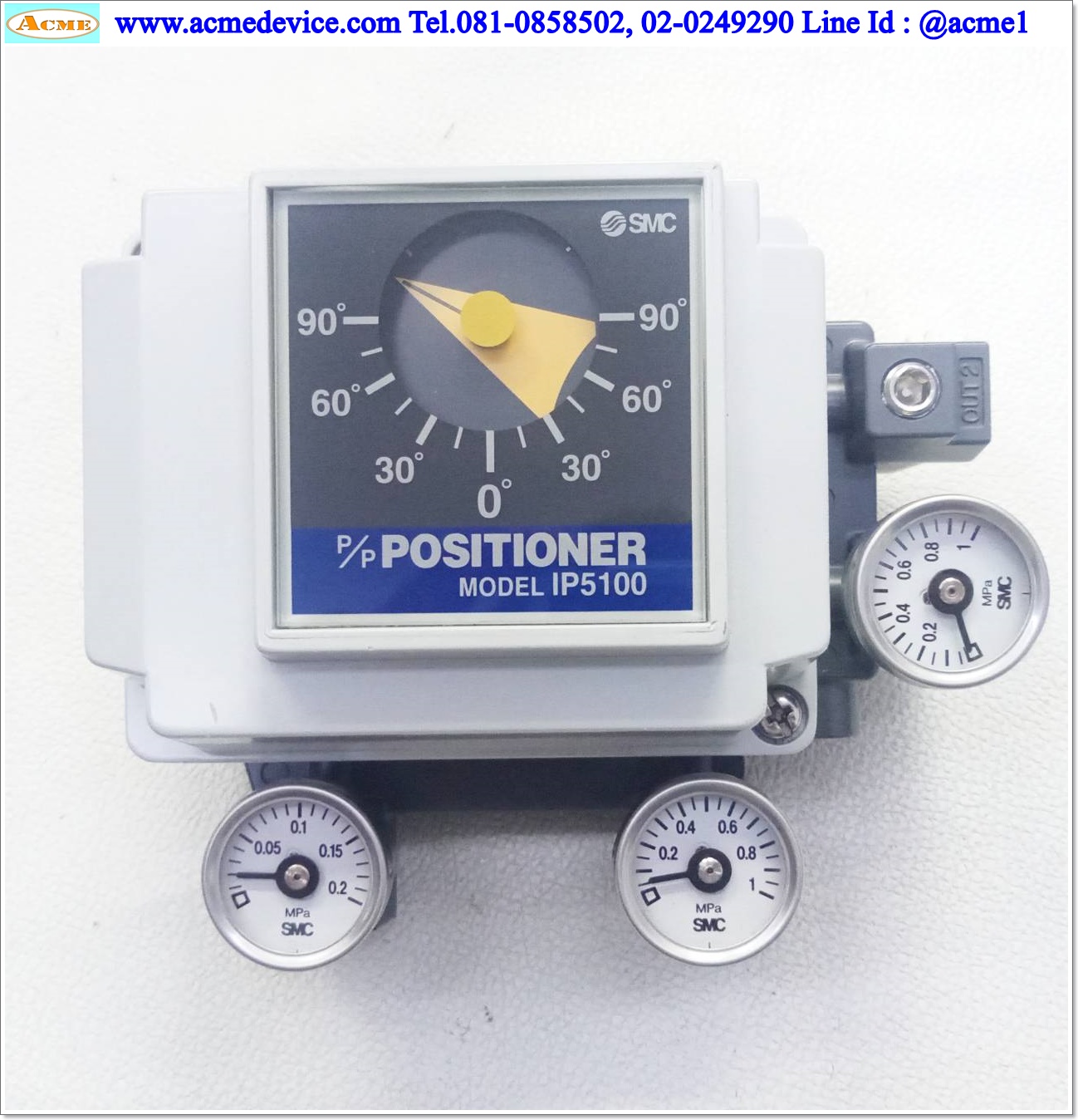 Pneumatic Positioner SMC รุ่น IP5000/5100, 0.14-0.7 MPa