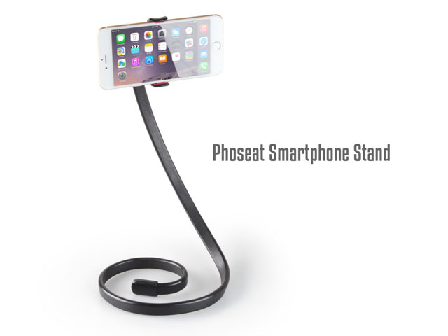 ที่หนีบมือถือ/SmartPhone แบบตั้ง งอ-ม้วนได้ ยาว 1เมตร Phoseat Stand (สีดำ)