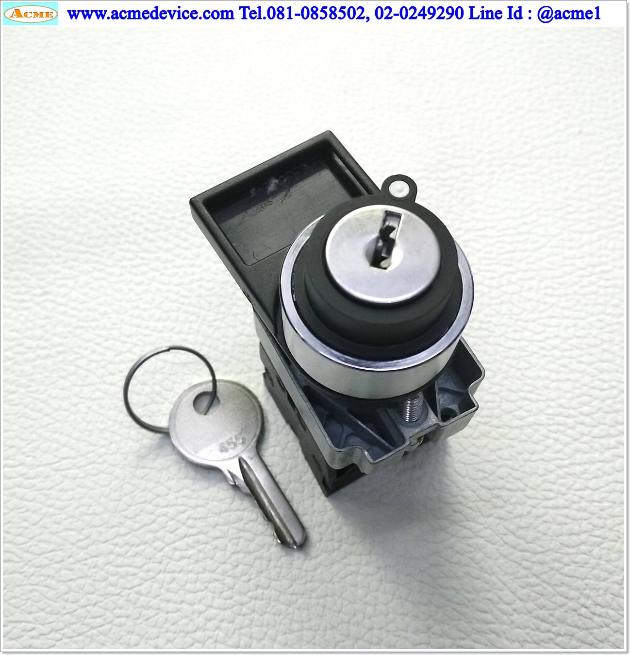 Key Switch Schneider รุ่น XB2BG33C, ZB2-BE101C, 3 ทาง, 2NO