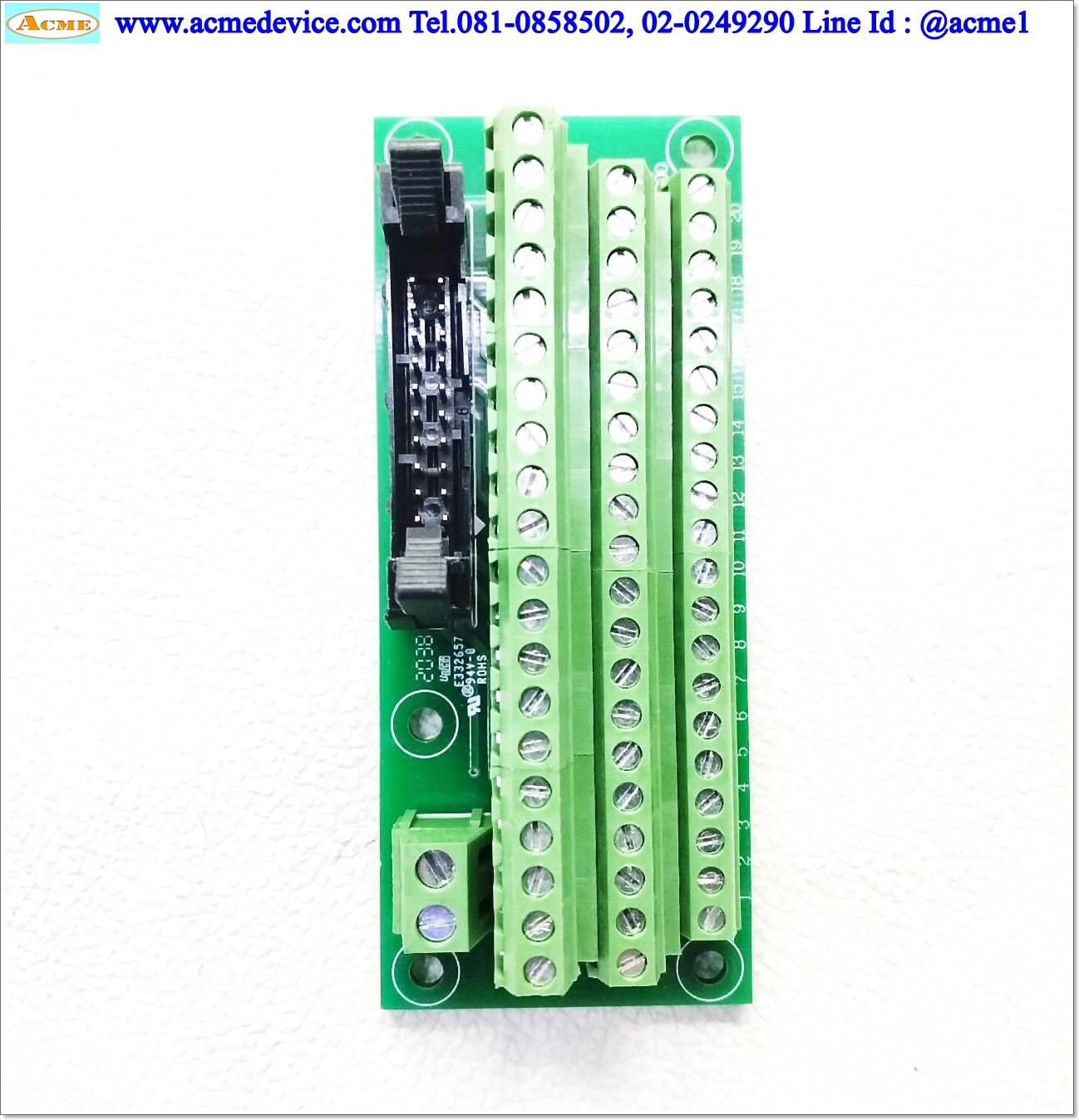 Terminal Block Unice รุ่น E332657, 94V-0, 20 Pin