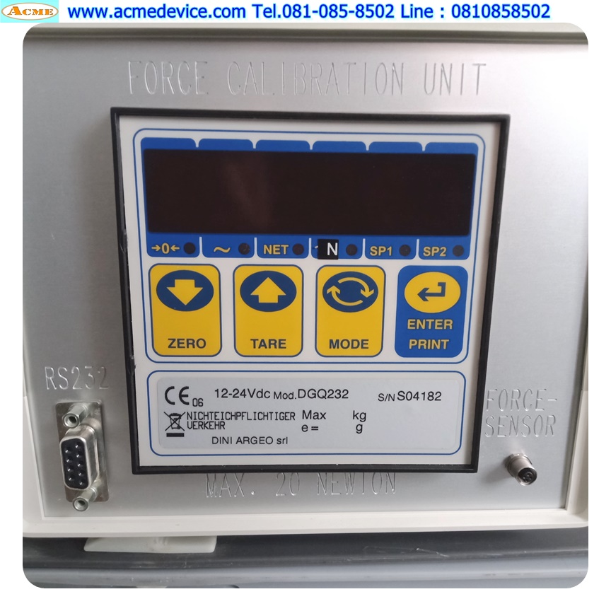 Force Calibration Unit รุ่น FCU02, DGQ232, 12-24Vdc, 20 Newton Load Cell