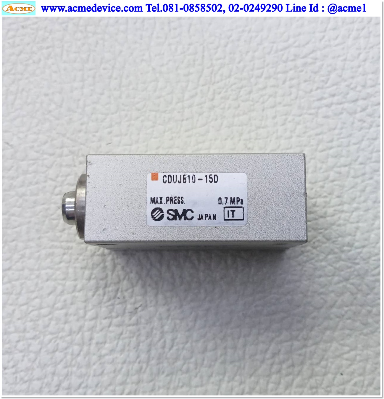 Air Cylinder SMC รุ่น CDUJB10-15D, Bore 10 mm., Stroke 15 mm.