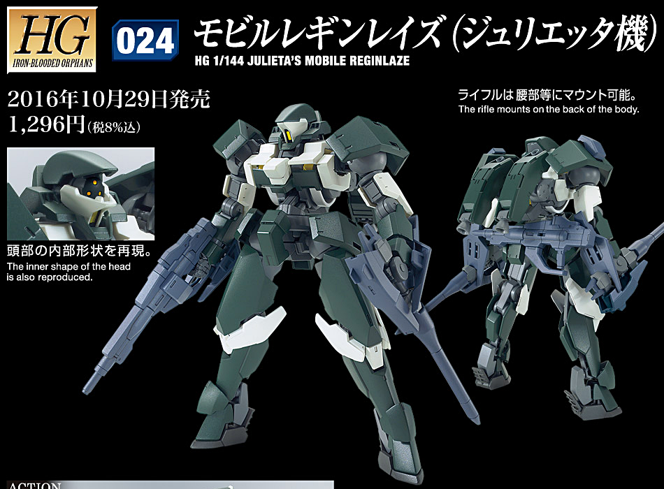 HGIBO 1/144 024 JULIETA'S MOBILE REGINLAZE จูไลตา โมบาย รีกินเลซ