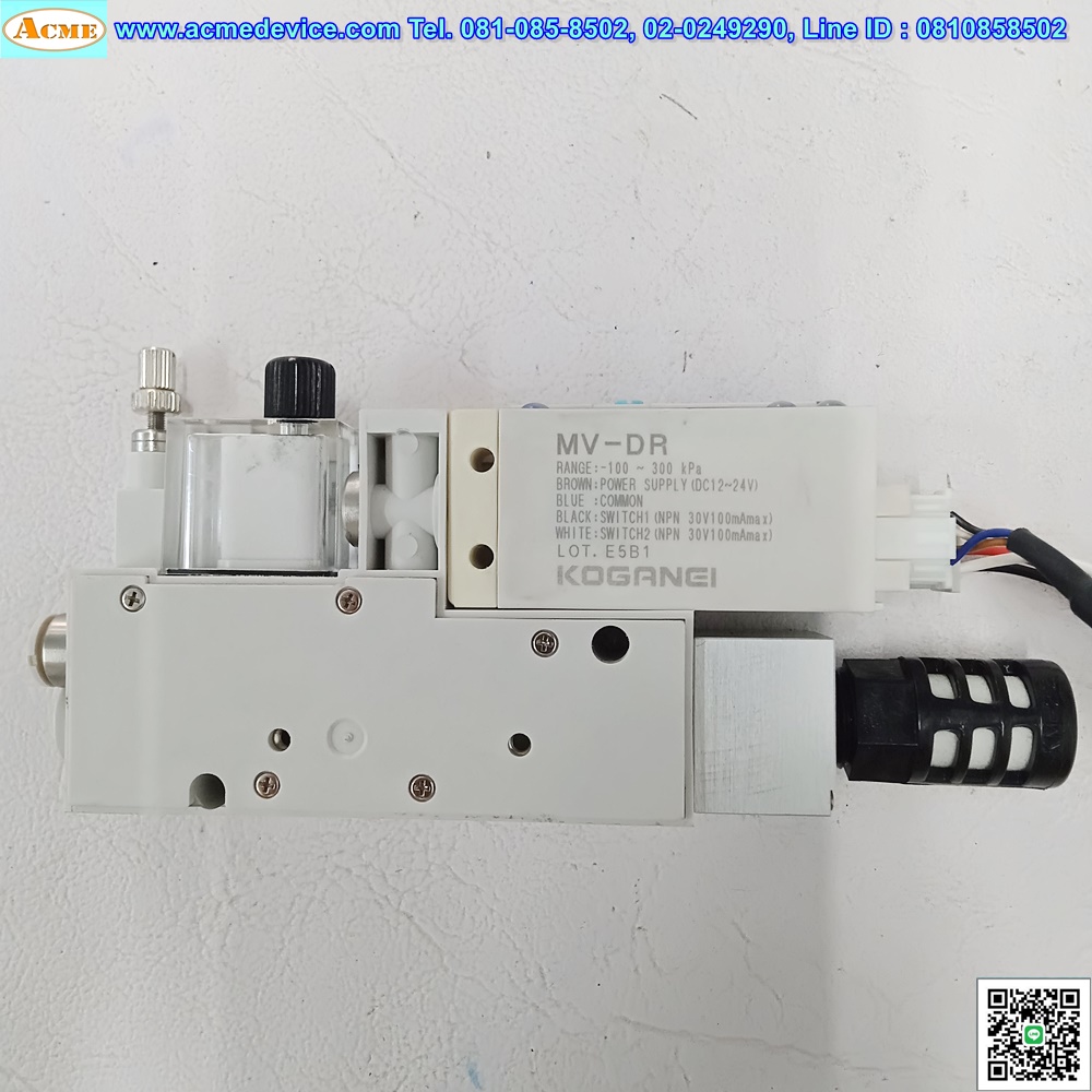 Vacuum Ejector Koganei รุ่น MV-DR, -100 to 300 kPa & F10LTA-PN (NO)