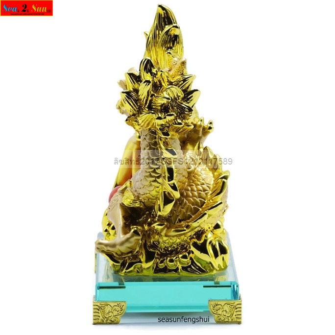 มังกรทองเล่นลูกแก้ว7.5นิ้ว