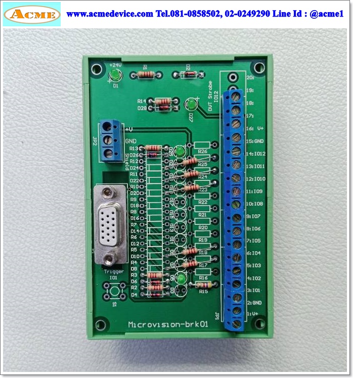 Breakout Board Phoenix Contact รุ่น DVT PCB601 Terminal, UMK-SE 11,25-1