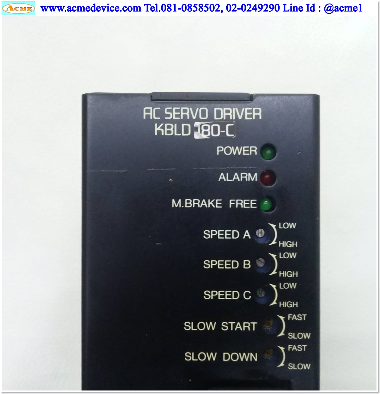 Servo Drive VEXTA รุ่น KBLD180-C & Motor KBLM6180GD-AM + Gear 6GD15K, ratio 15:1, 3000 r/min, 180W