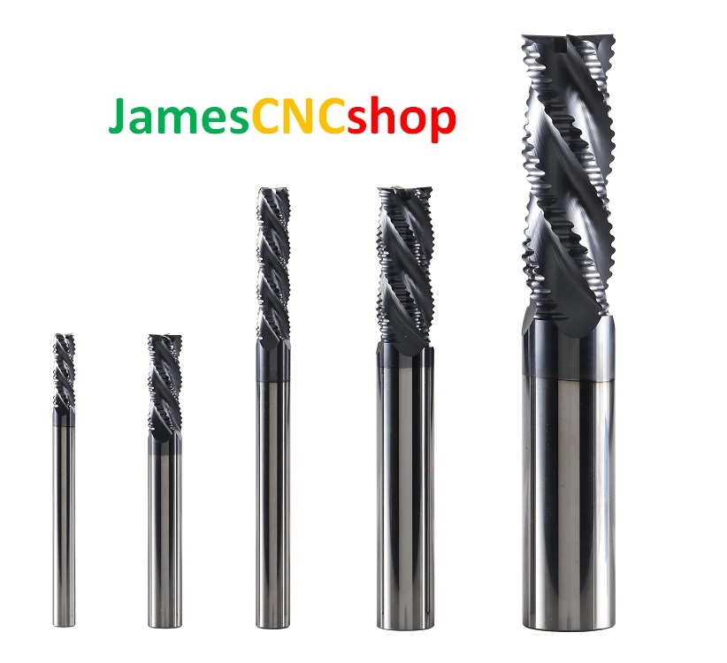 คาร์ไบด์End Mill 4 ฟัน เครื่องกัดCNC Bits Router Bitสำหรับ50 Hrcโลหะหยาบเครื่องจักรกล6มม.ถึง20มม.