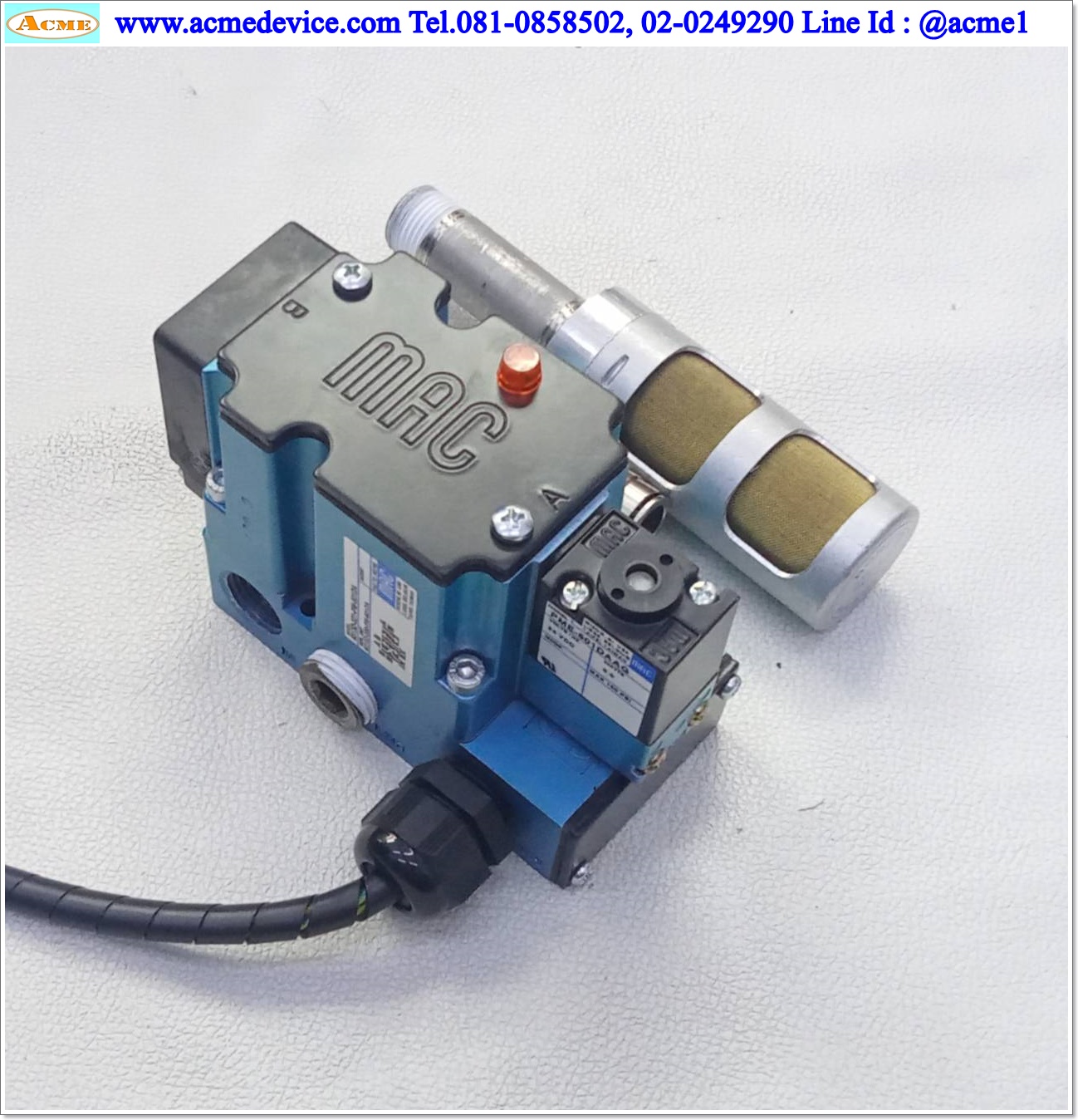 Solenoid Valve Mac รุ่น 6313D-321-PM-501DA, 24Vdc, 4/2