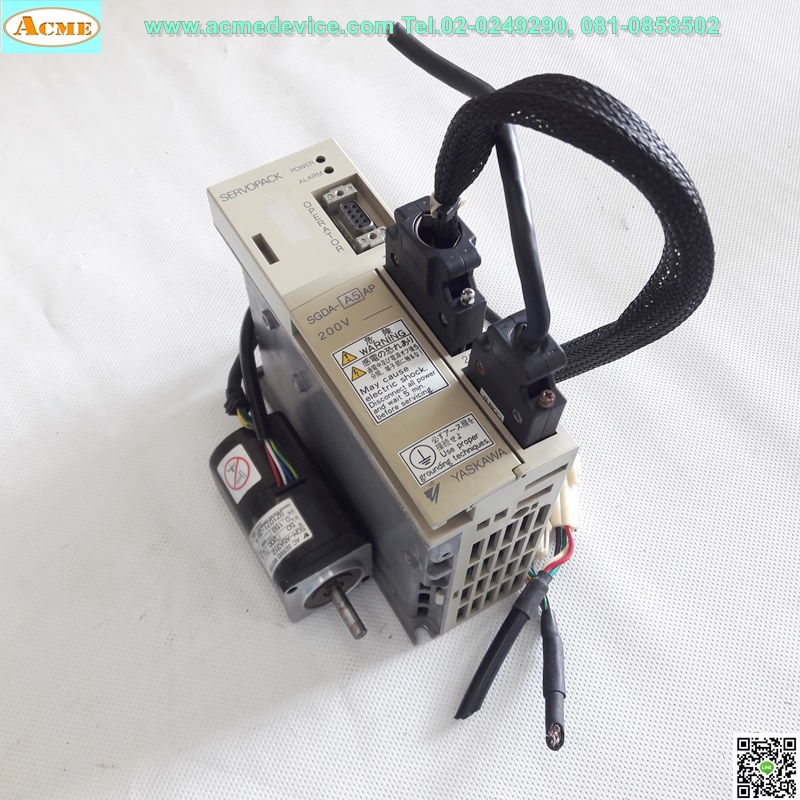 Servo Drive Yaskawa รุ่น SGDA-A5AP & Motor SGM-A5A312, 50w, 3000 r/min