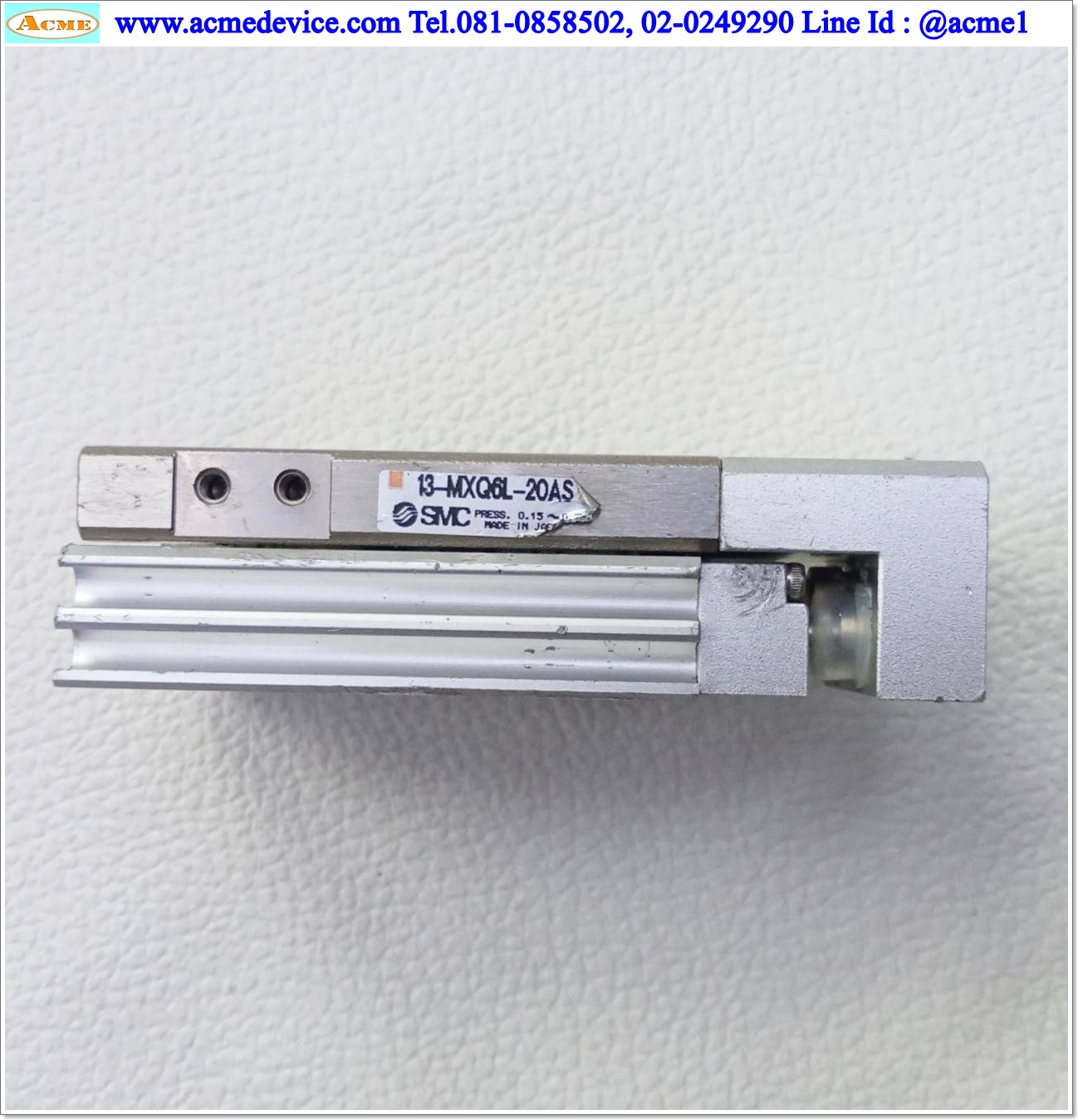 Guided Cylinder SMC รุ่น 13-MXQ6L-20AS, Bore 6 mm., Stroke 20 mm