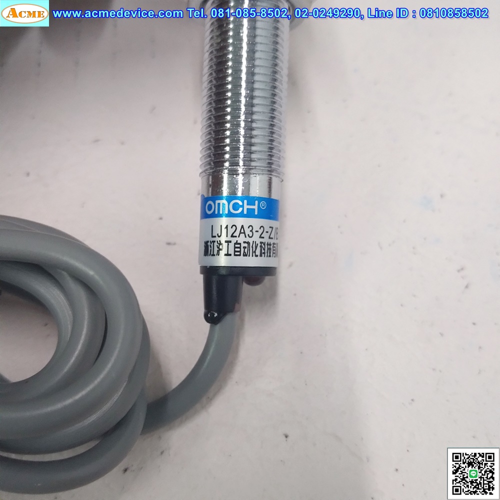 Proximity รุ่น LJ12A3-2-Z/BX, M12, ระยะ 2mm, 3wire, NPN, NO, Shielded, Inductive