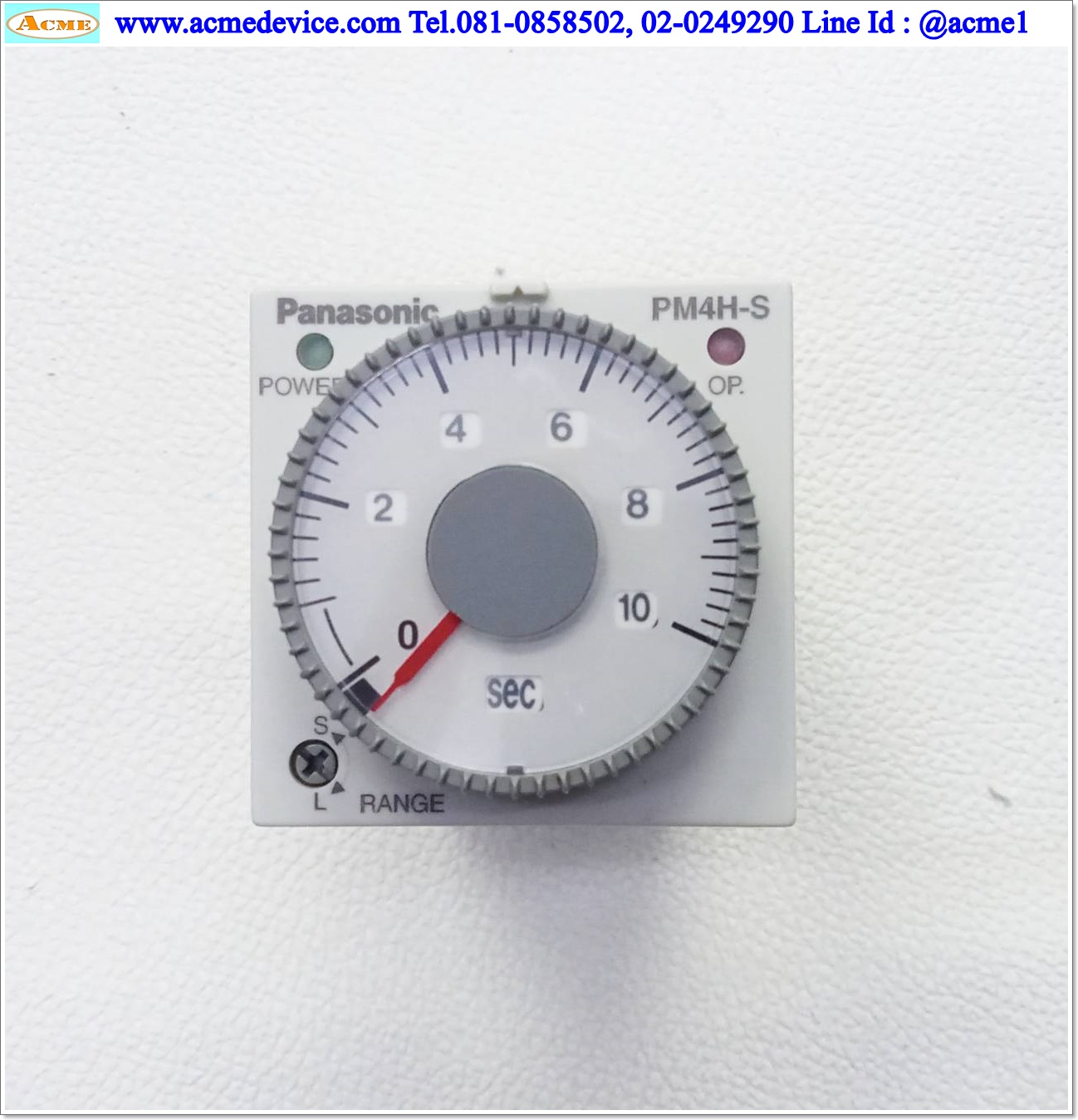Timer Panasonic, Nais รุ่น PM4HS-H-24V, 1s - 500h, 24Vdc