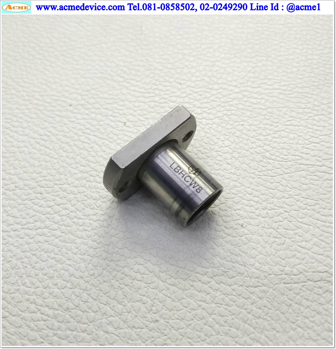 Linear Bushing Misumi รุ่น LBHCW8, Dia 8 mm., OD 15 mm., L 24 mm.