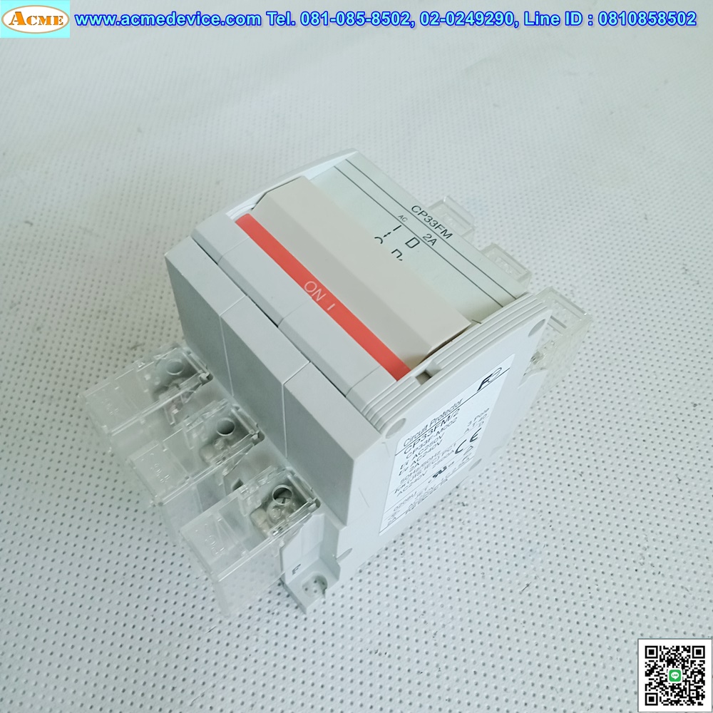 Breaker Circuit Protector Fuji รุ่น CP33FM/2, 220V, 2A, 3Pole