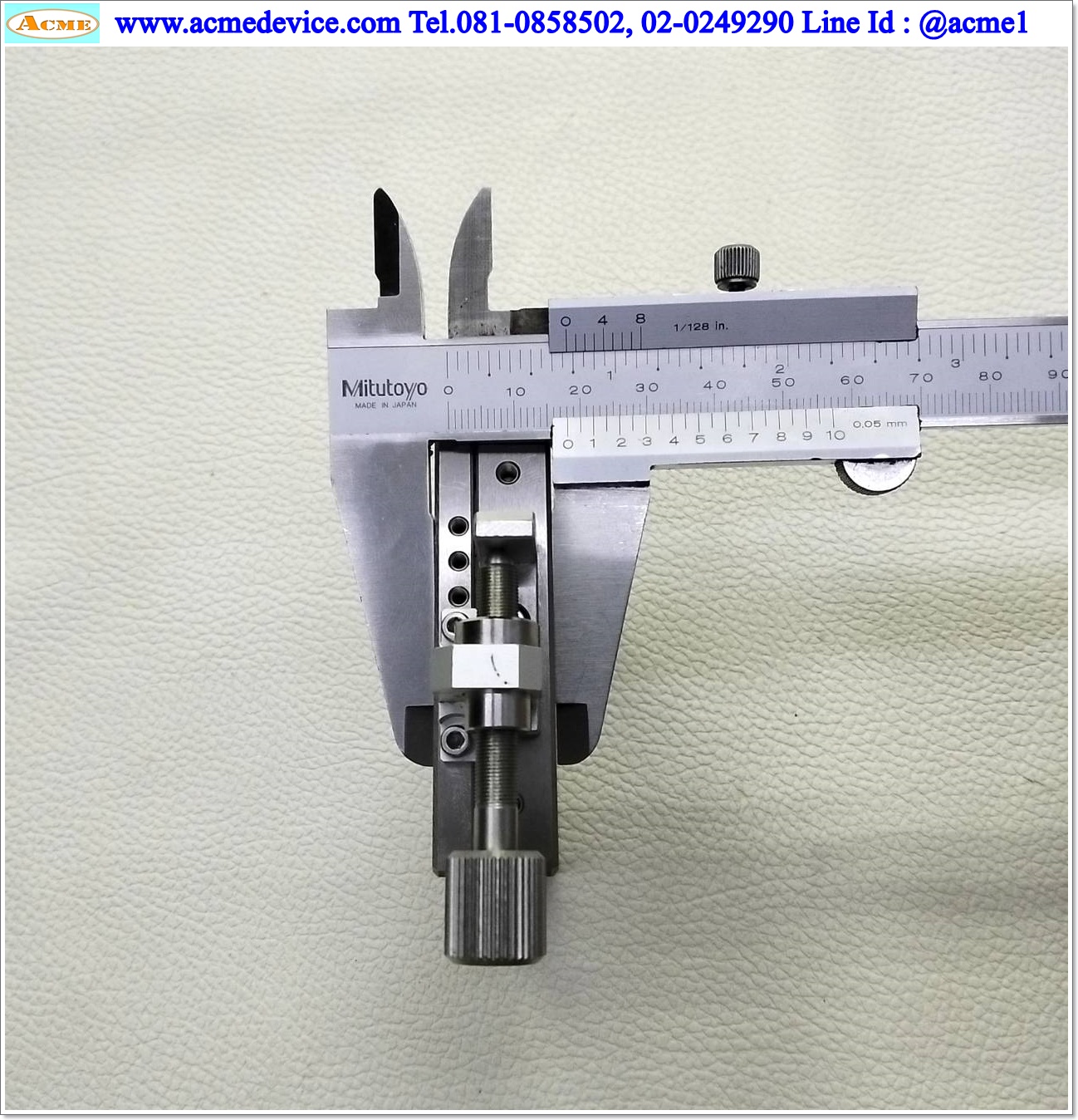 Linear Stage รุ่น S-AH, ขนาด 70 x 70 mm.,Stroke 20 mm. (ไม่มีตัวล็อค)