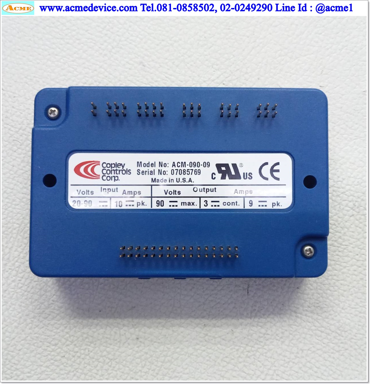 Servo Copley Controls รุ่น ACM-090-09, 90Vdc, 9A