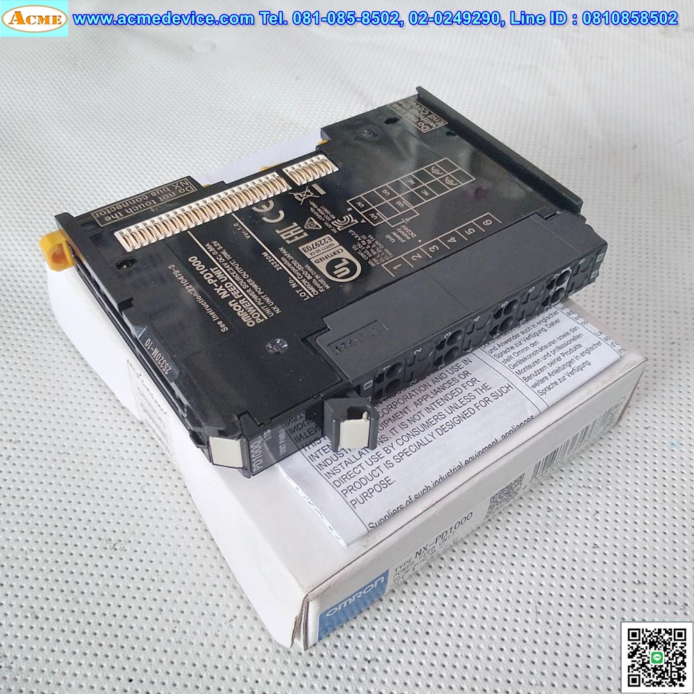 Power Feed Unit Omron รุ่น NX-PD1000, 24Vdc, 0.66A, 10W