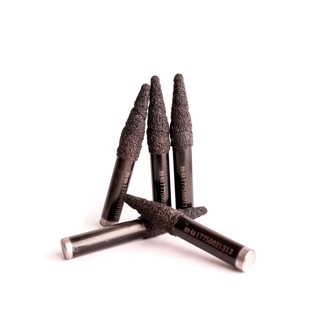 ดอกกัดหินเคลือบเพรช ดอกดำเปิดหน้าหินแข็ง แกน 10 mm Vacuum Brazed Diamond Tools