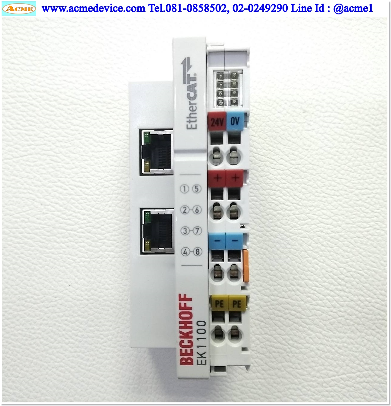 PLC Beckhoff รุ่น EK1100, EtherCAT Coupler