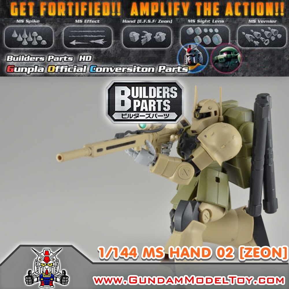 BUILDERS PARTS HD 1/144 MS HAND 02 [ZEON]