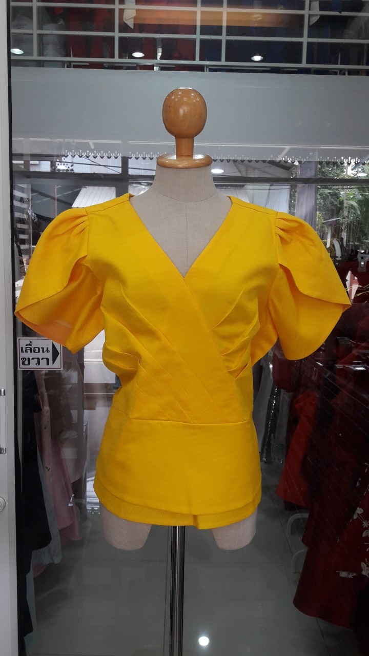 เสื้อสีเหลืองซิปหลัง(40)